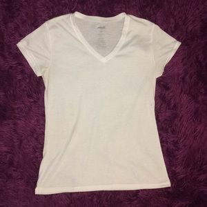 White Dotted Light Work Out Tee Shirt